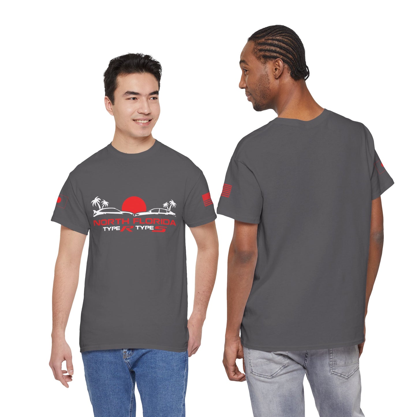 North Florida Type R Types T-Shirt — Retro Sunset Palm Beach Car Tee