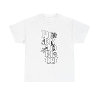 Puerto Rico Floral Vertical Tee — Retro Typography Island Shirt
