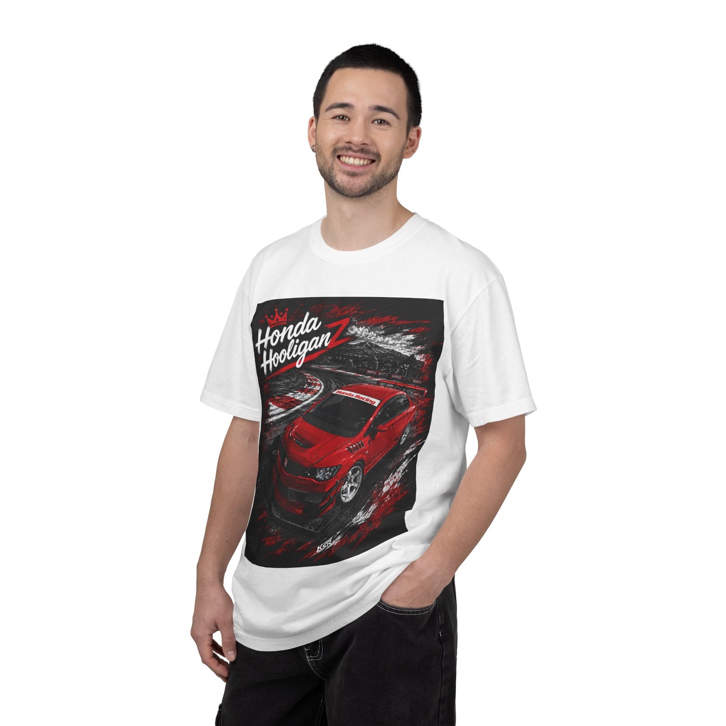 Honda HooliganZ T-Shirt — Red Sports Car Racing Graphic Tee