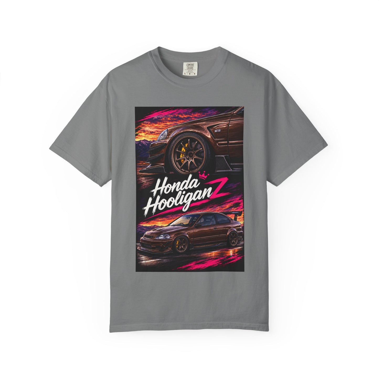 Honda HooliganZ T‑Shirt — Neon Coupe Graphic Tee