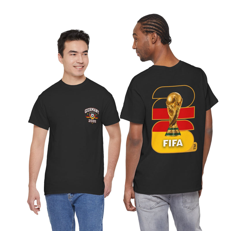 Germany 2026 FIFA World Cup Fan Edition – Front Crest & Championship Back Graphi T-Shirt