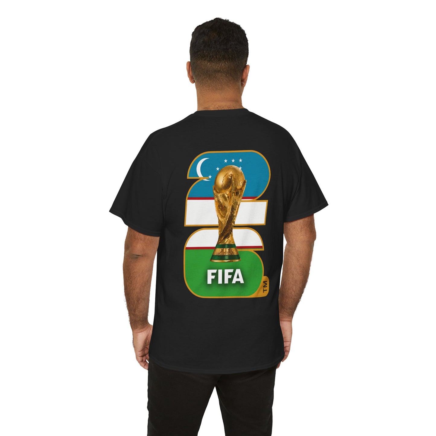 Uzbekistan 2026 FIFA World Cup Fan Edition – Front Crest & Championship Back Graphic T‑Shirt