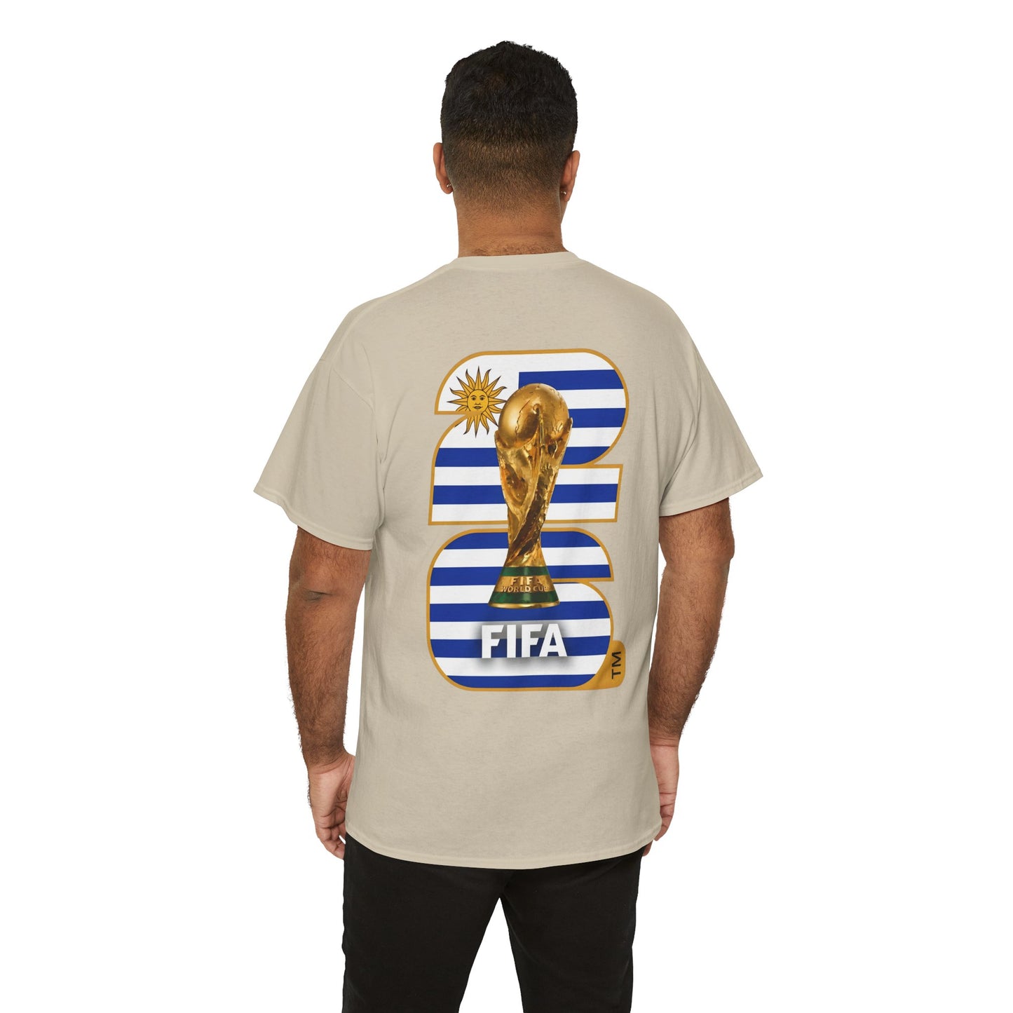 Uruguay 2026 FIFA World Cup Fan Edition – Front Crest & Championship Back Graphic T-Shirt