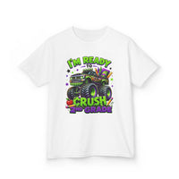 I’m Ready to Crush 2nd Grade Monster Truck Kids T-Shirt – Back to School Tee