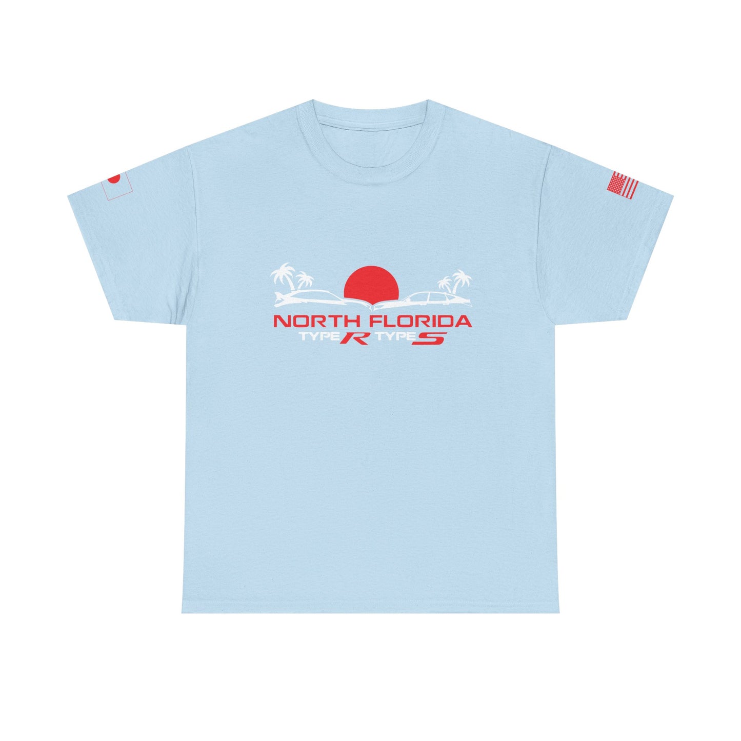 North Florida Type R Types T-Shirt — Retro Sunset Palm Beach Car Tee