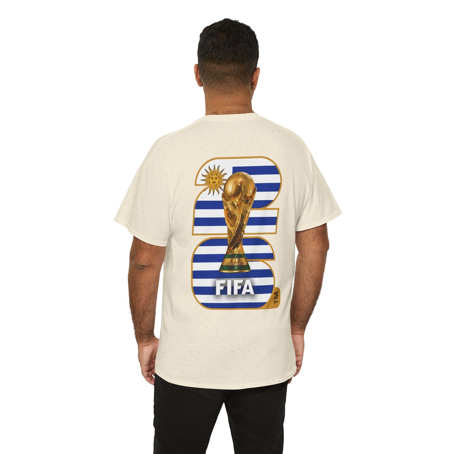 Uruguay 2026 FIFA World Cup Fan Edition – Front Crest & Championship Back Graphic T-Shirt