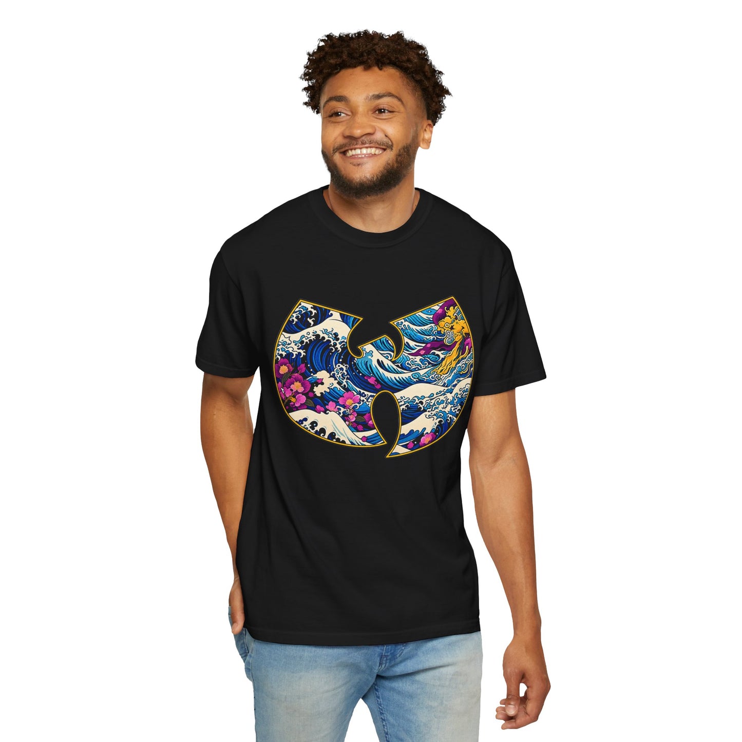 Wu-Tang Ocean Wave T-Shirt — Japanese Wave Logo Graphic Tee
