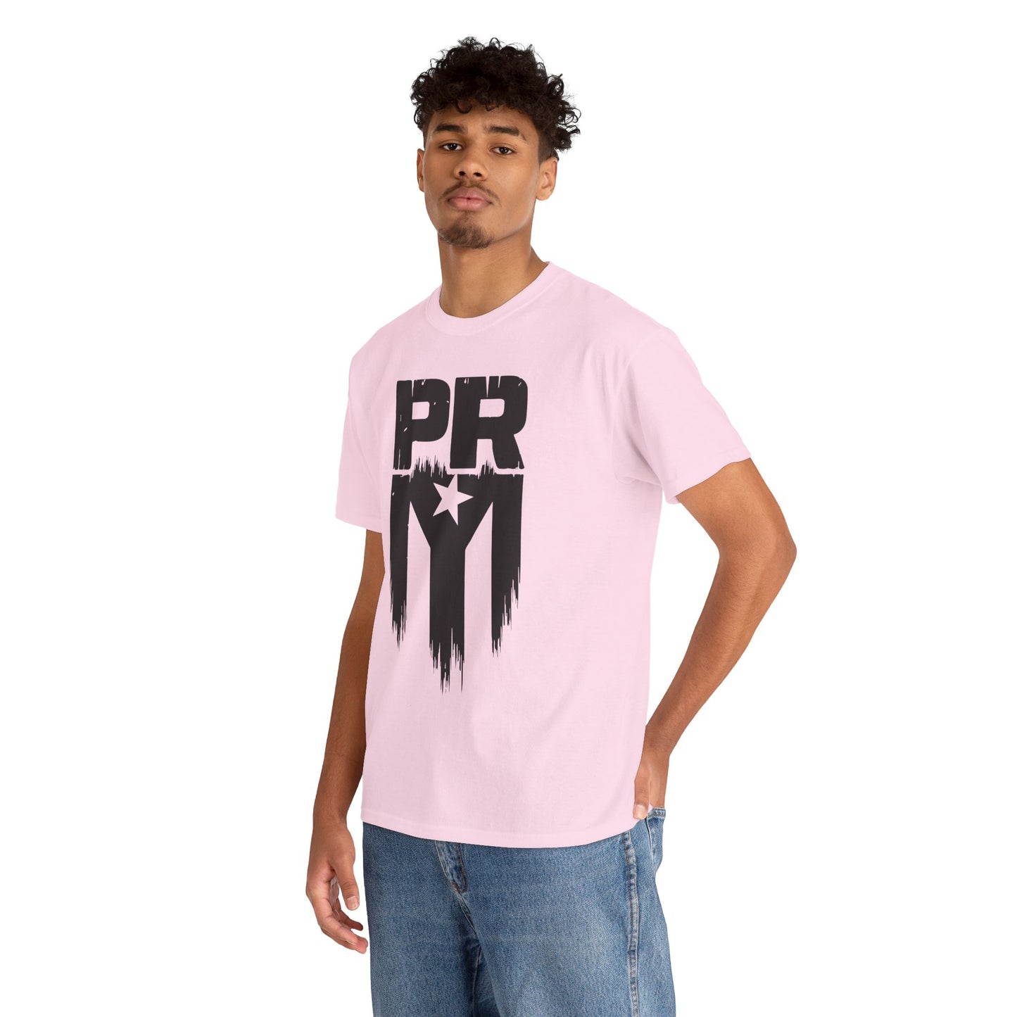 PR Mi Gente Puerto Rico Tee — Bold Black & White Boricua Pride