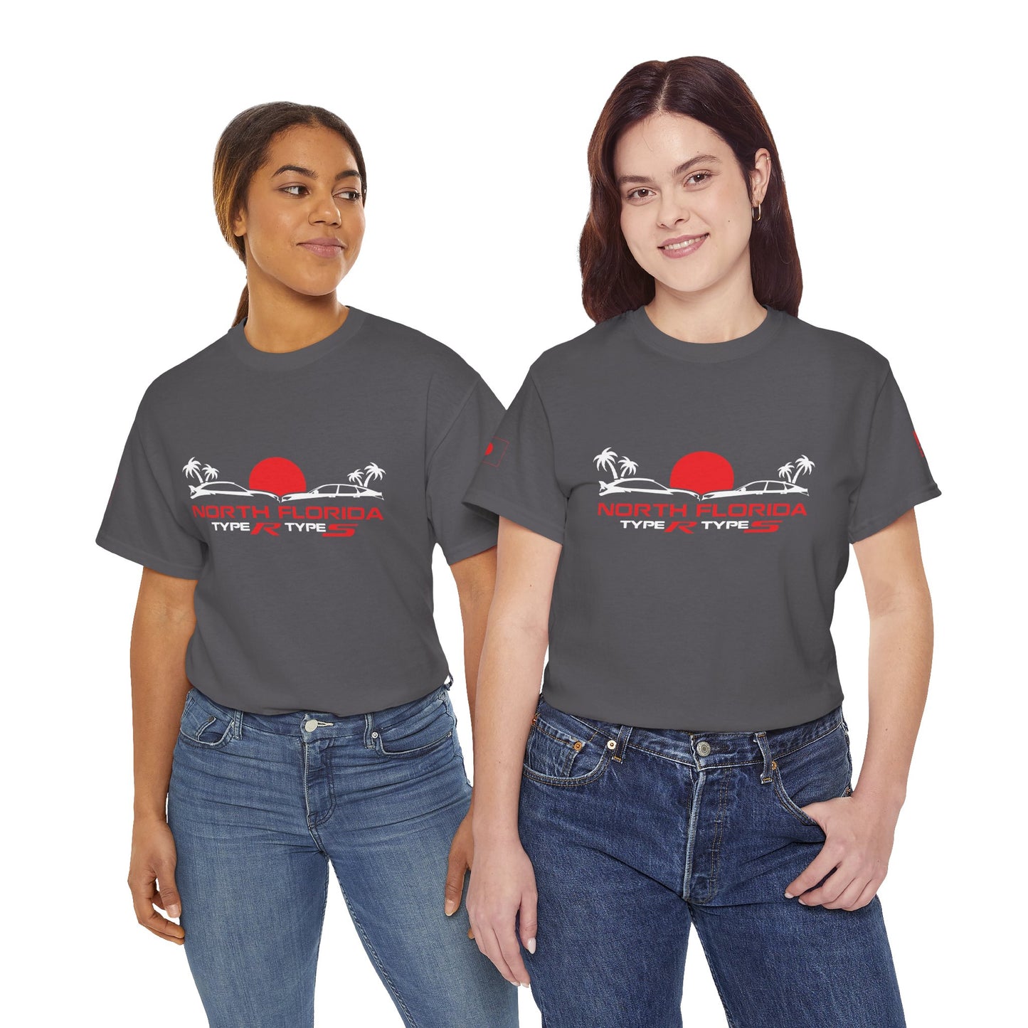 North Florida Type R Types T-Shirt — Retro Sunset Palm Beach Car Tee