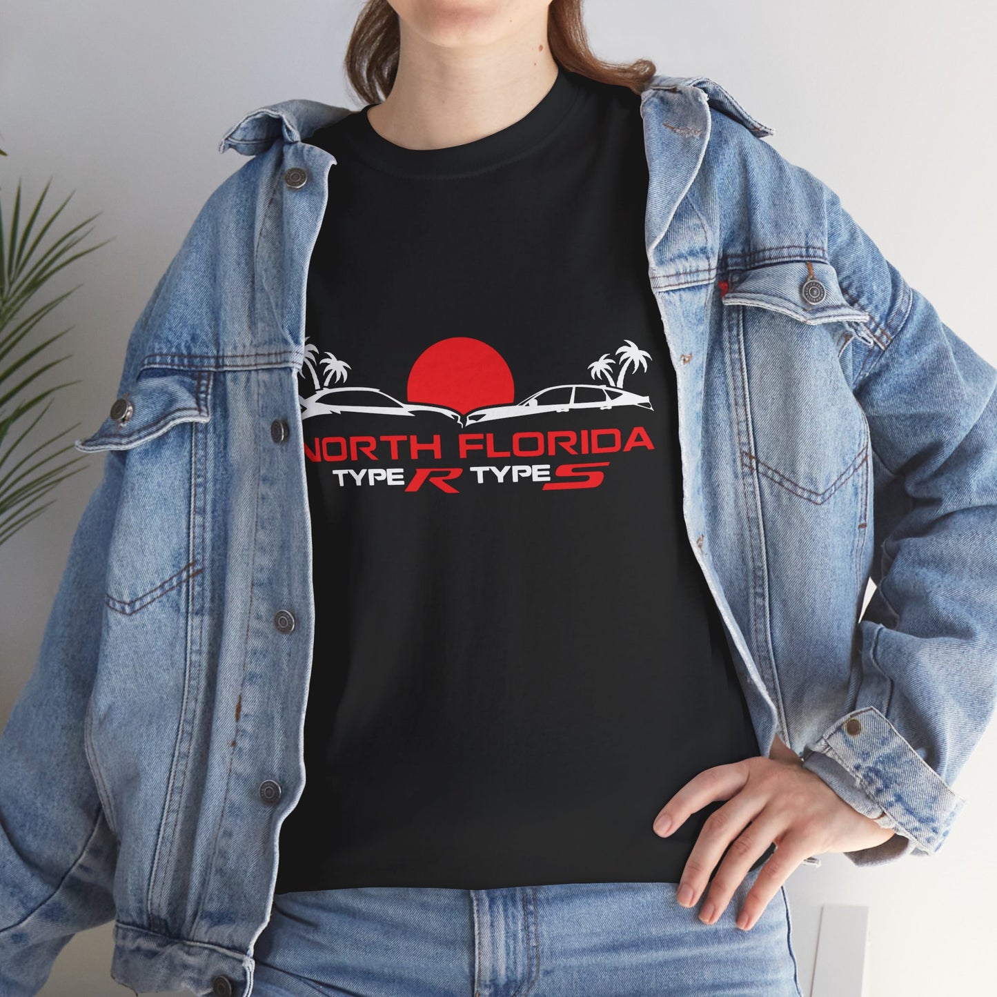North Florida Type R Types T-Shirt — Retro Sunset Palm Beach Car Tee