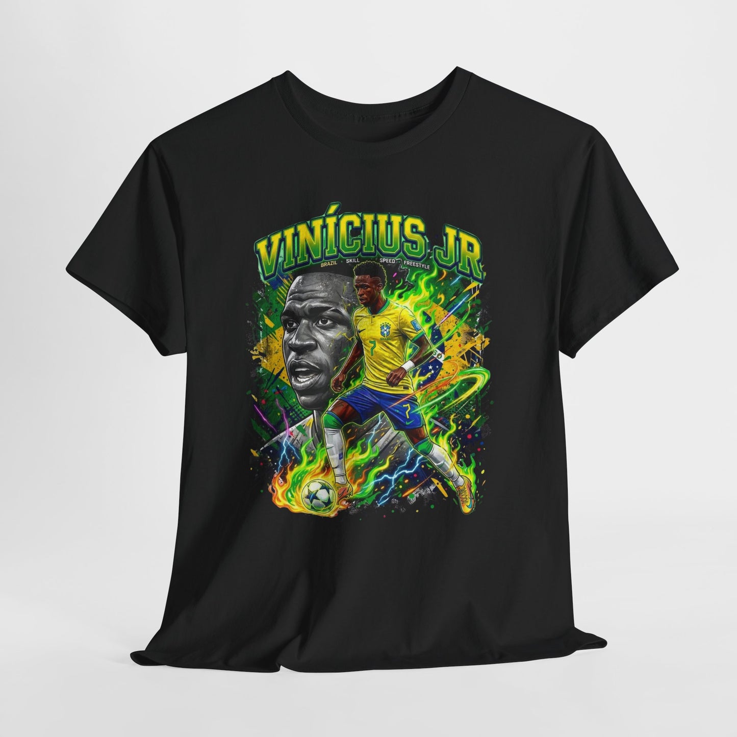 Vinícius Jr. #7 – Brazilian Fire T-Shirt