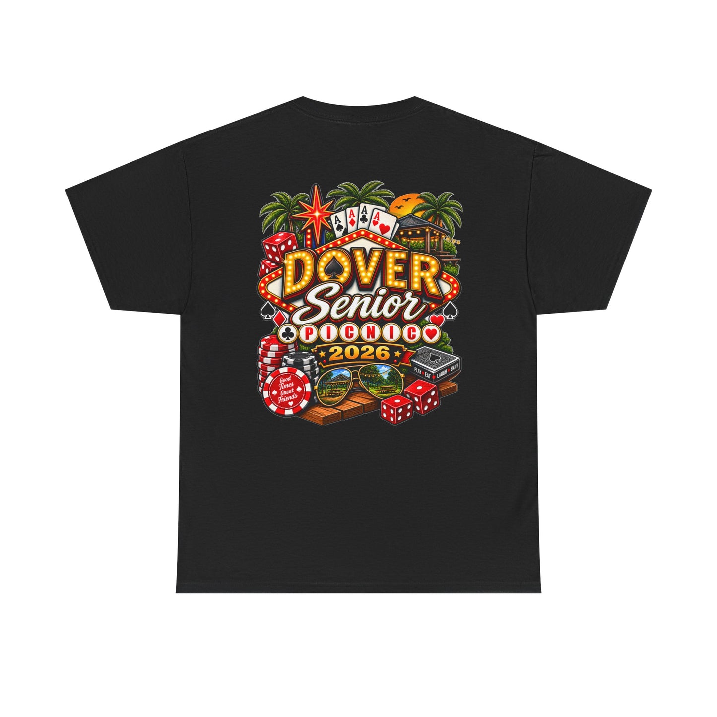 Dover Senior Picnic 2026 – Vegas Nights Casino-Inspired Event T-Shirt