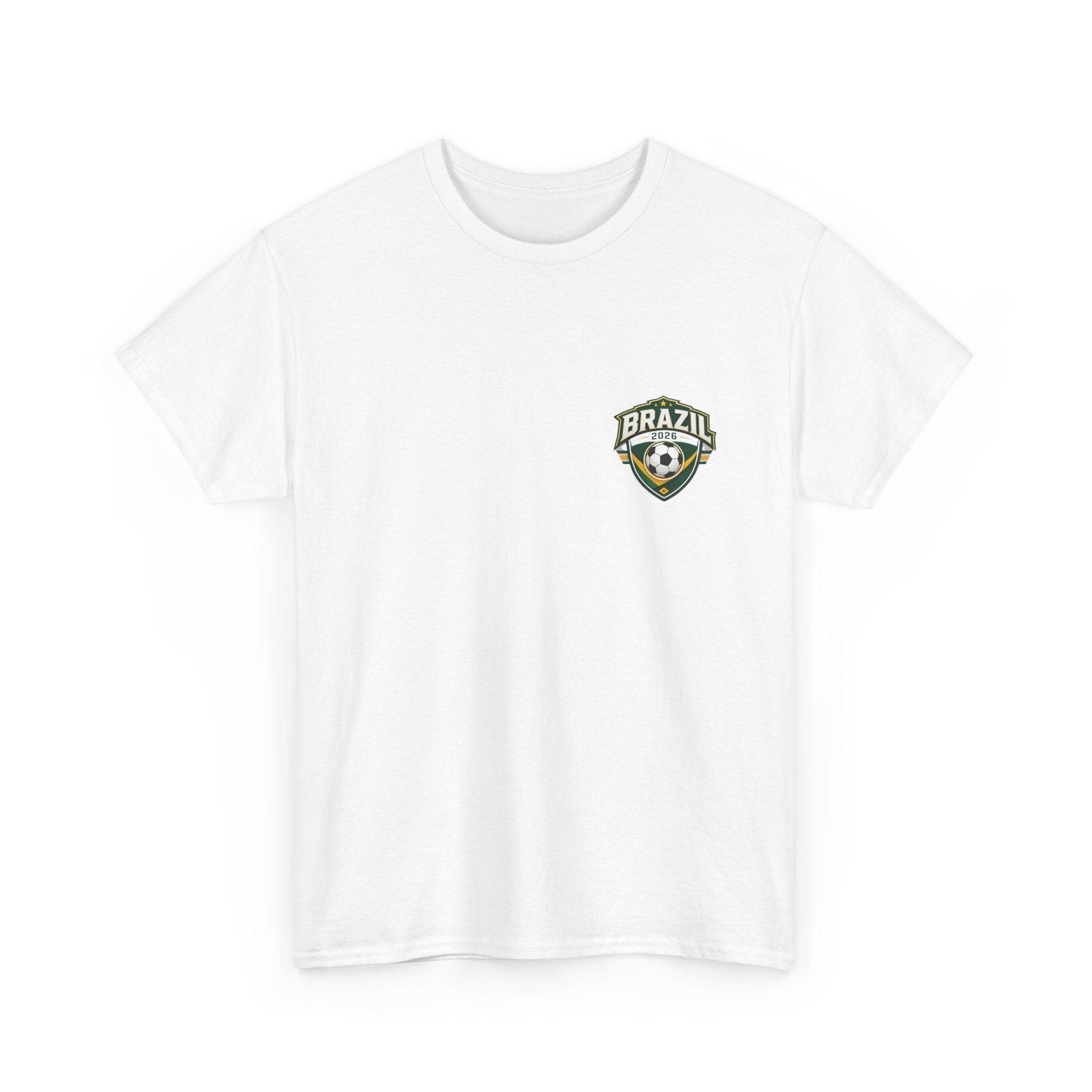 Brazil 2026 FIFA World Cup Fan Edition – Front Crest & Championship Back Graphic T‑Shirt