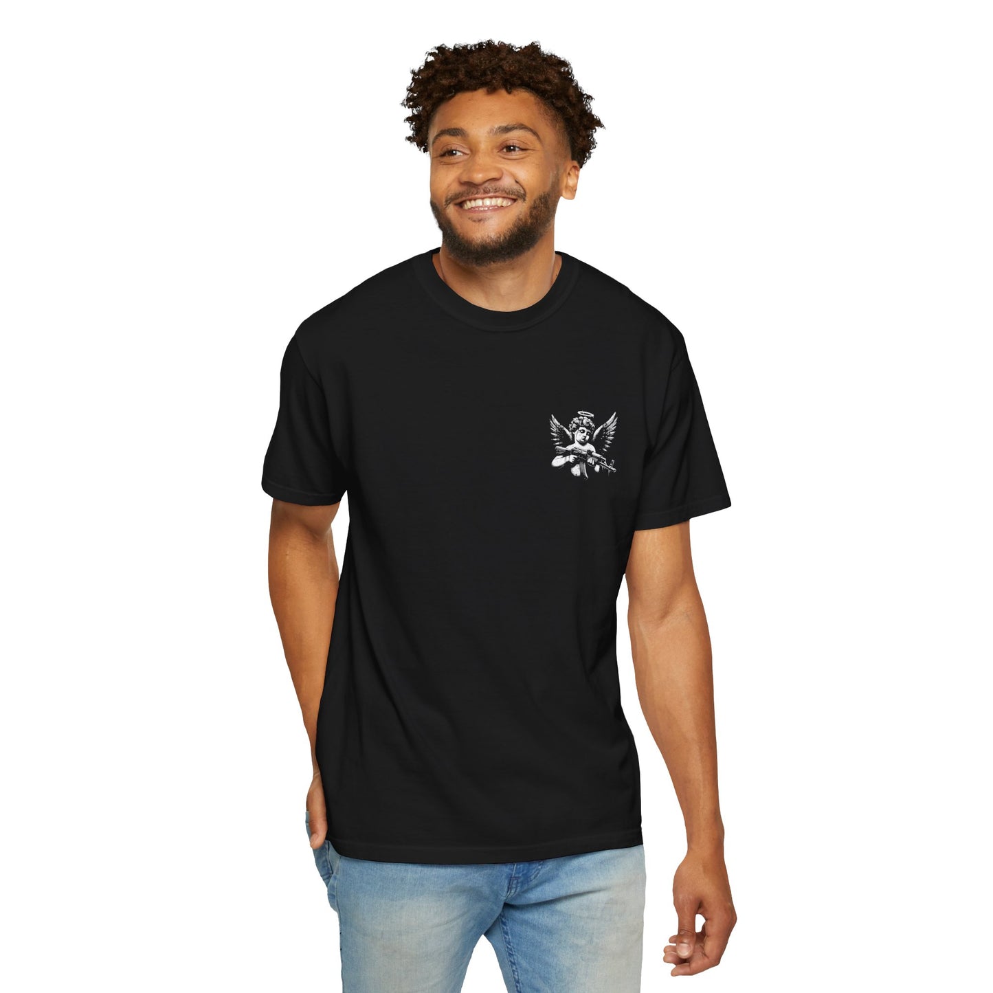 Funny Graphic T-Shirt — "The Devil Whispered I'm Coming For You... I Whispered Back 'That's Gay'"