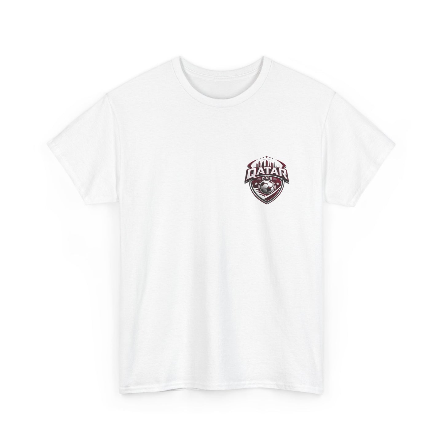 Qatar 2026 FIFA World Cup Fan Edition – Front Crest & Championship Back Graphic T-Shirt