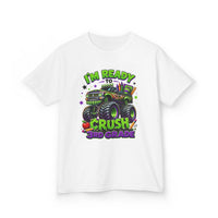 I’m Ready to Crush 3rd Grade Monster Truck Kids T-Shirt – First Day of School Tee