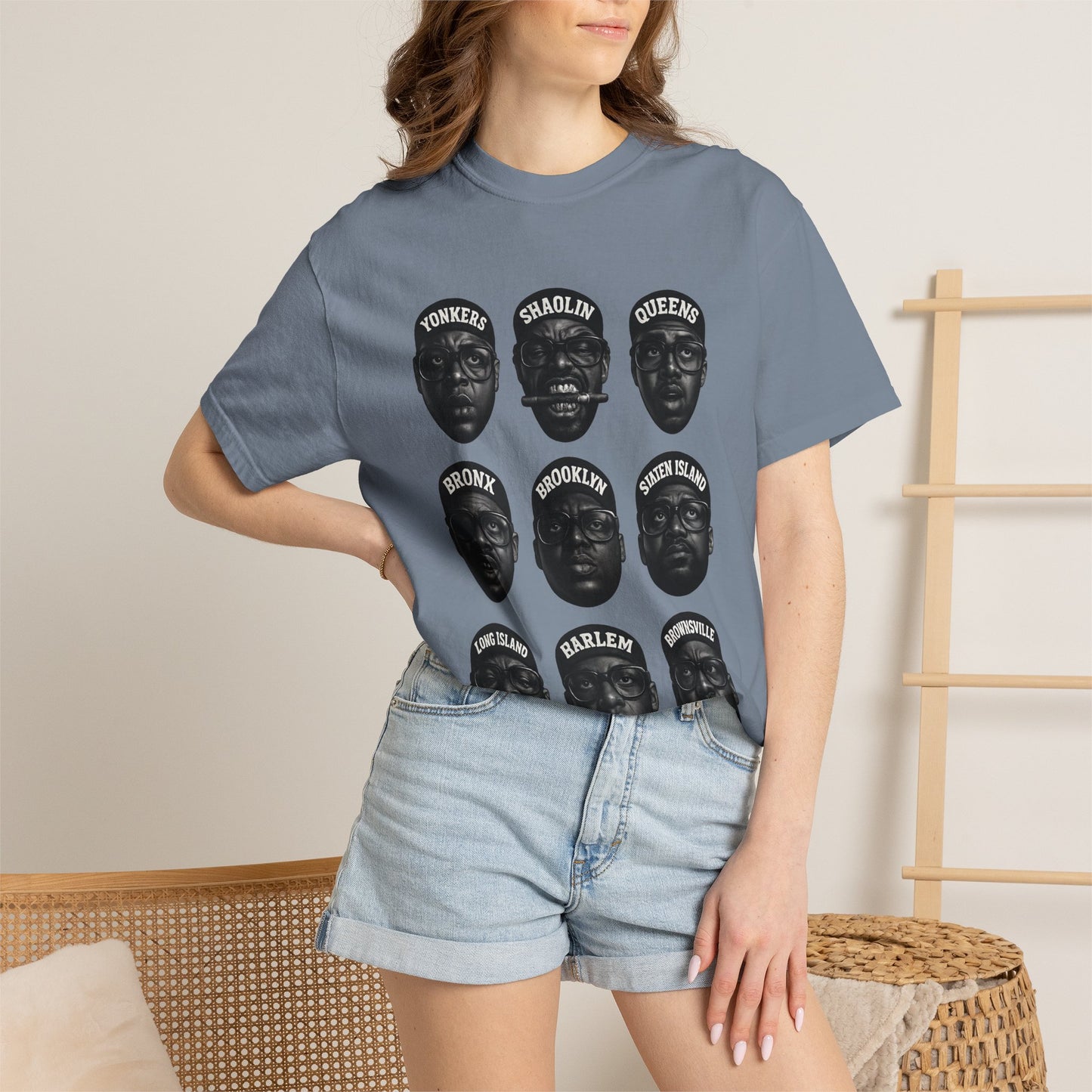 Hip-Hop Legends – Nine Icons of New York Rap | Black & White Tribute Tee