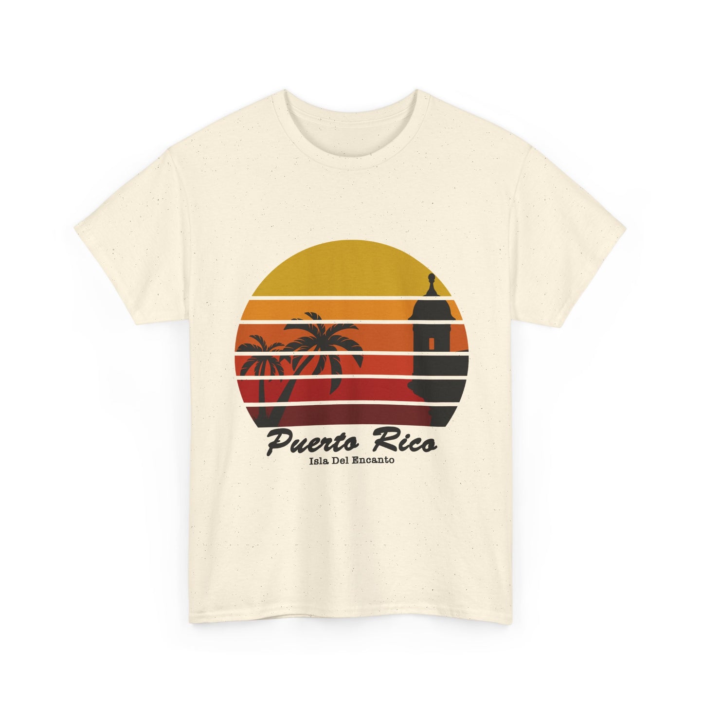 Puerto Rico Sunset T-Shirt – Isla Del Encanto Vintage Palm Tee