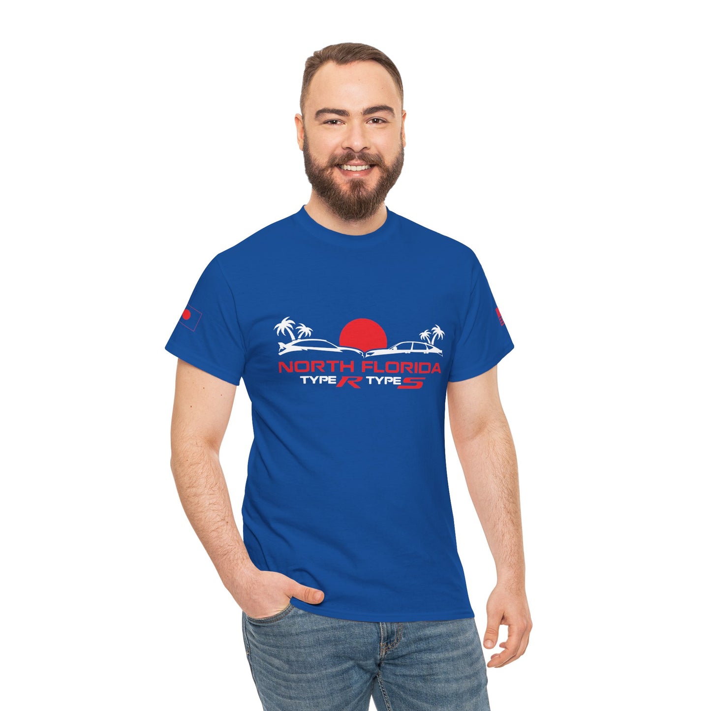 North Florida Type R Types T-Shirt — Retro Sunset Palm Beach Car Tee