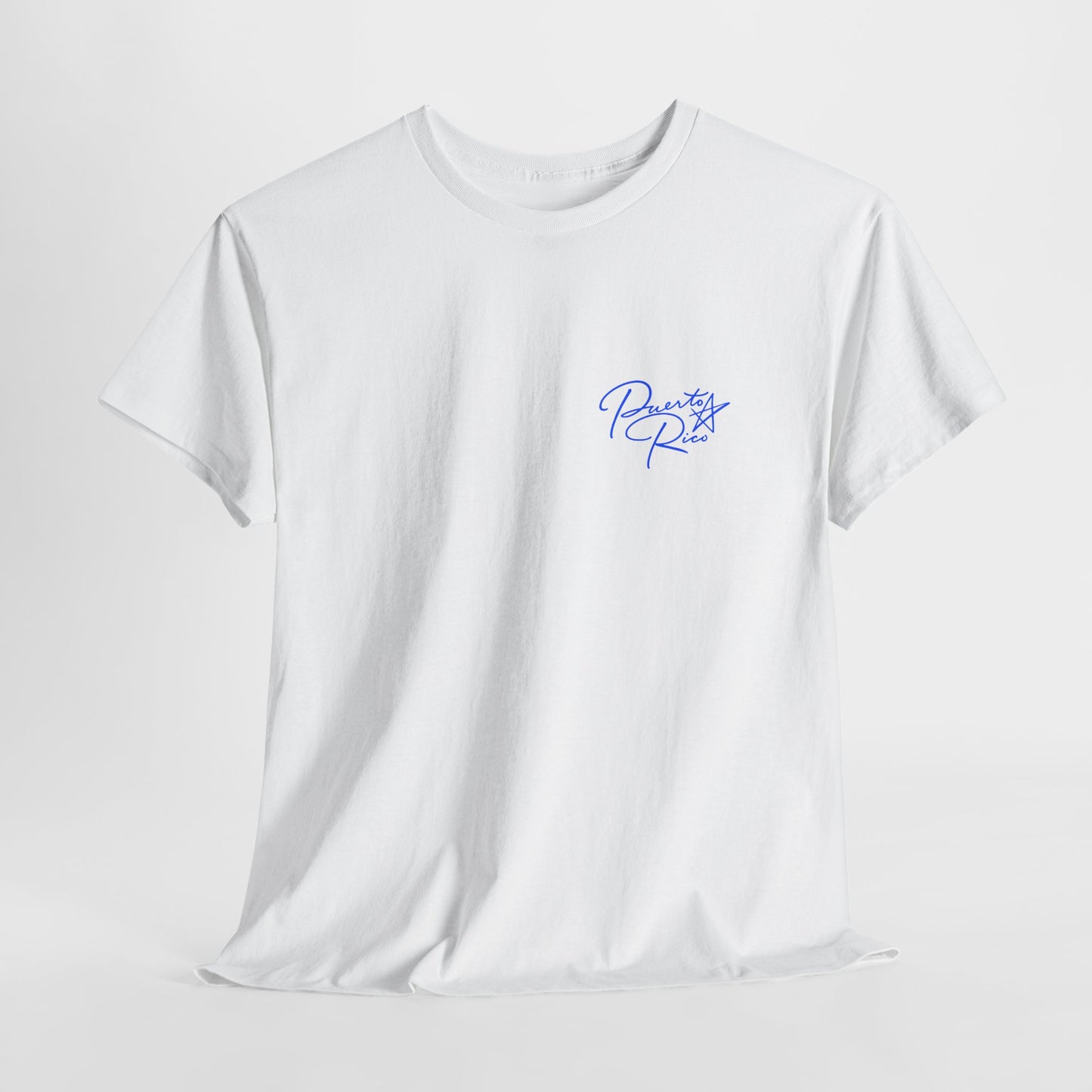 Puerto Rico Streets Tee — Handwritten Logo & Old San Juan Back Illustration
