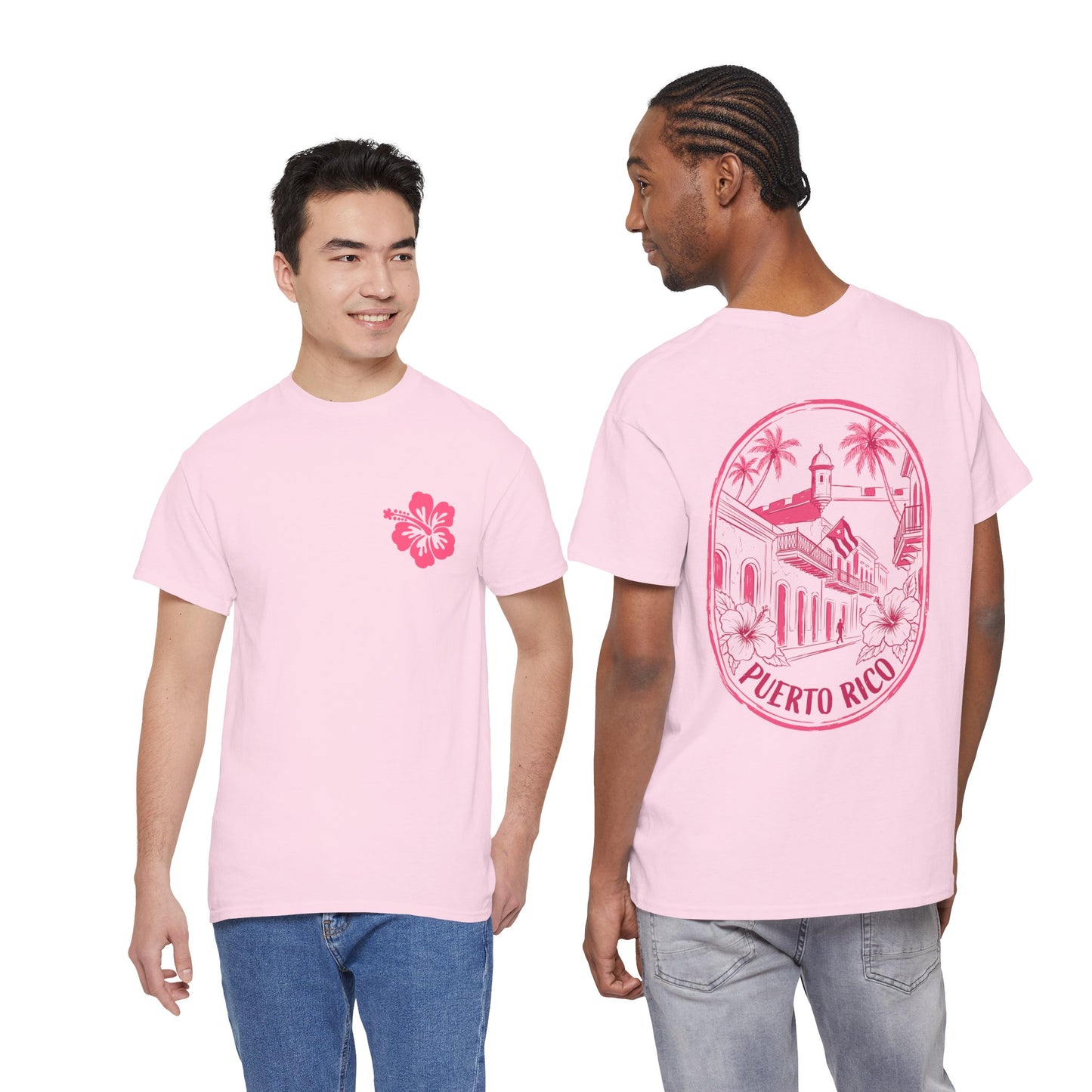 Puerto Rico Hibiscus T-Shirt — Vintage San Juan Beach Tee