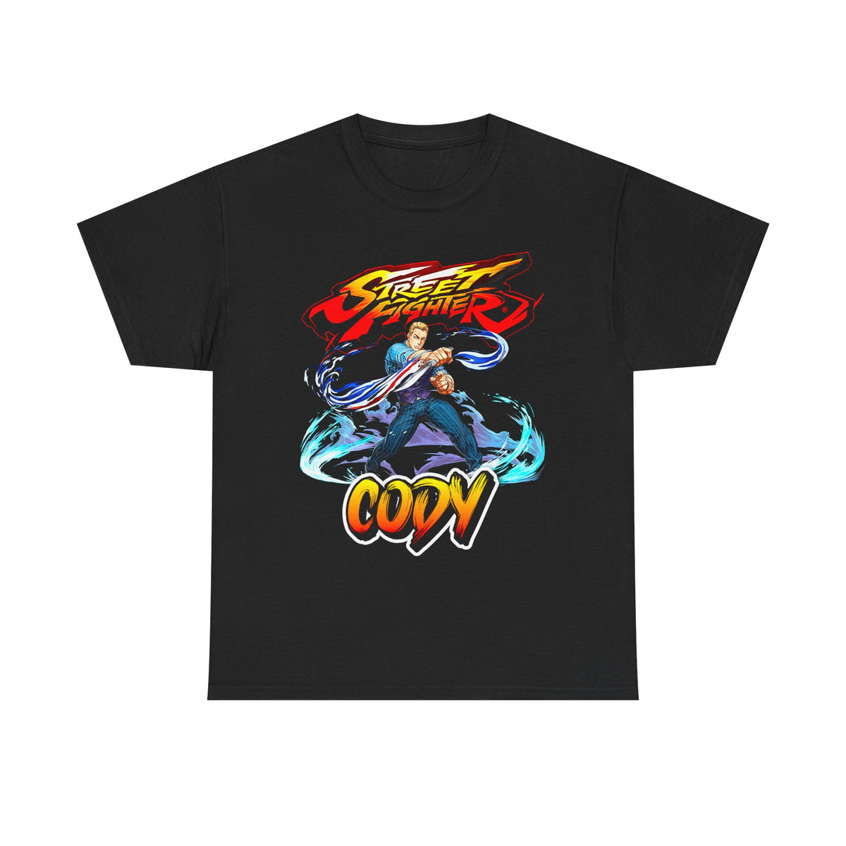 Cody Street Fighter Combat Pose T-shirt