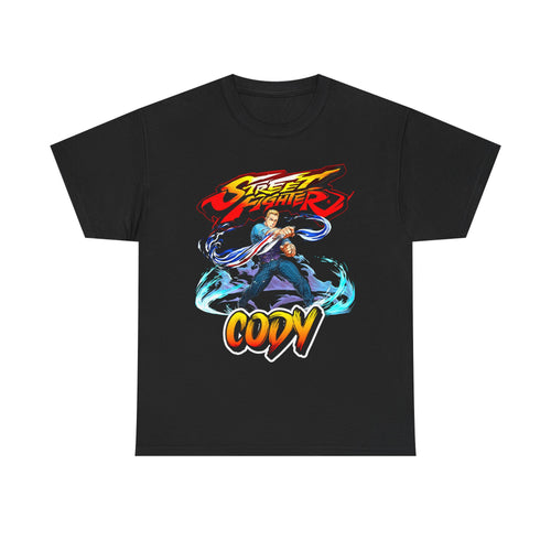Cody Street Fighter Combat Pose T-shirt