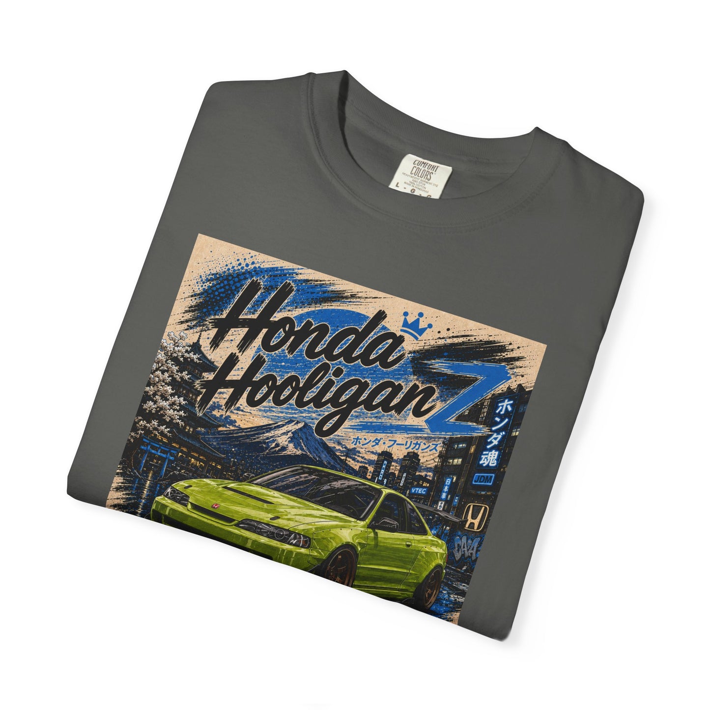 Honda HooliganZ T-Shirt — Vintage Green Sports Car Graphic Tee