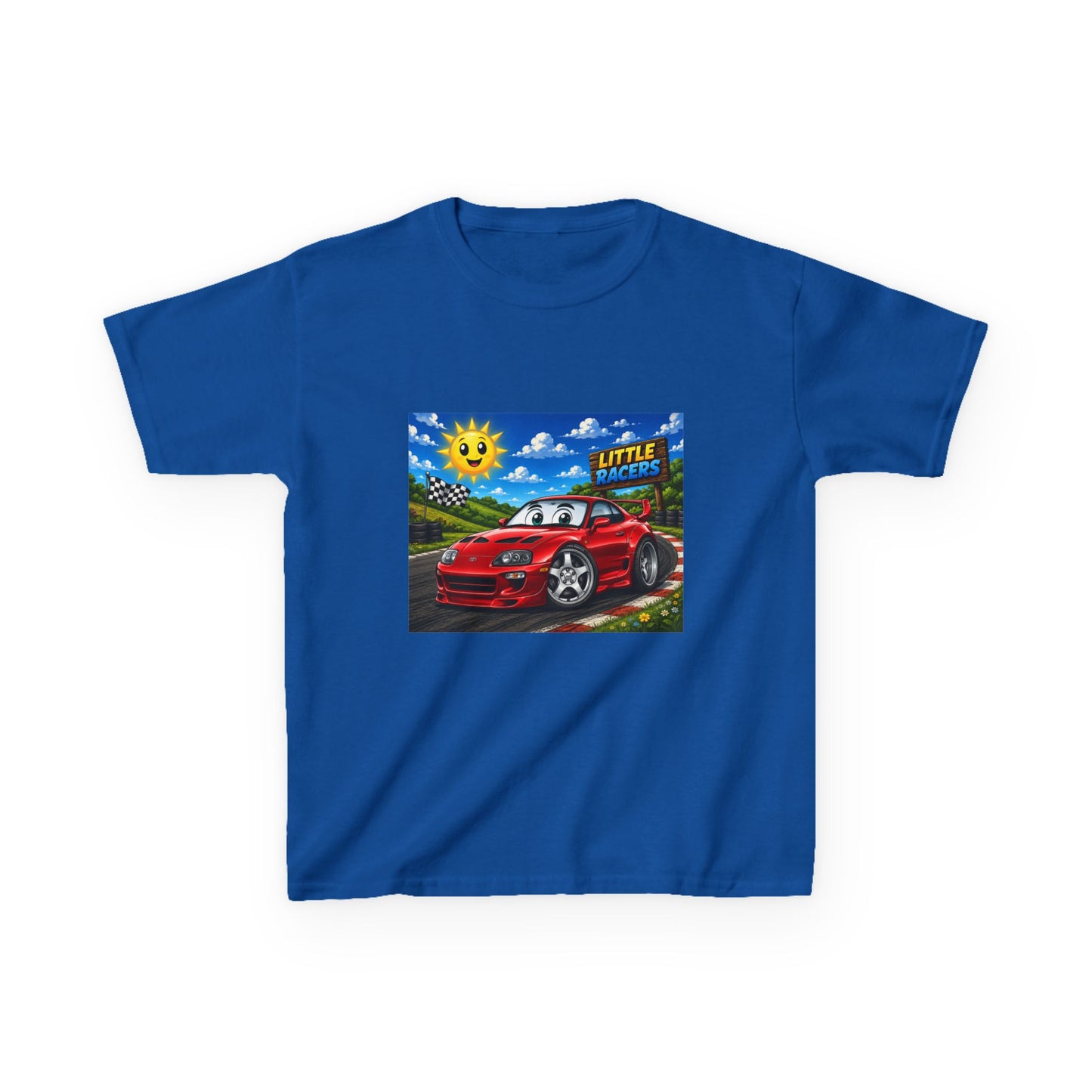 Kids Race Car Tee – 'Little Racer' Red Supra Kid's T‑Shirt