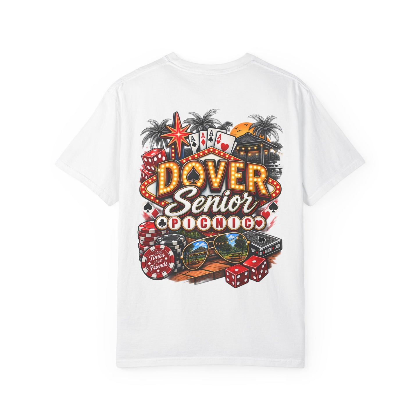 Dover Senior Picnic – Vegas Nights Casino-Inspired Event T-Shirt