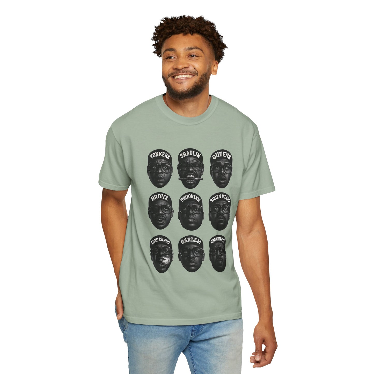 Hip-Hop Legends – Nine Icons of New York Rap | Black & White Tribute Tee