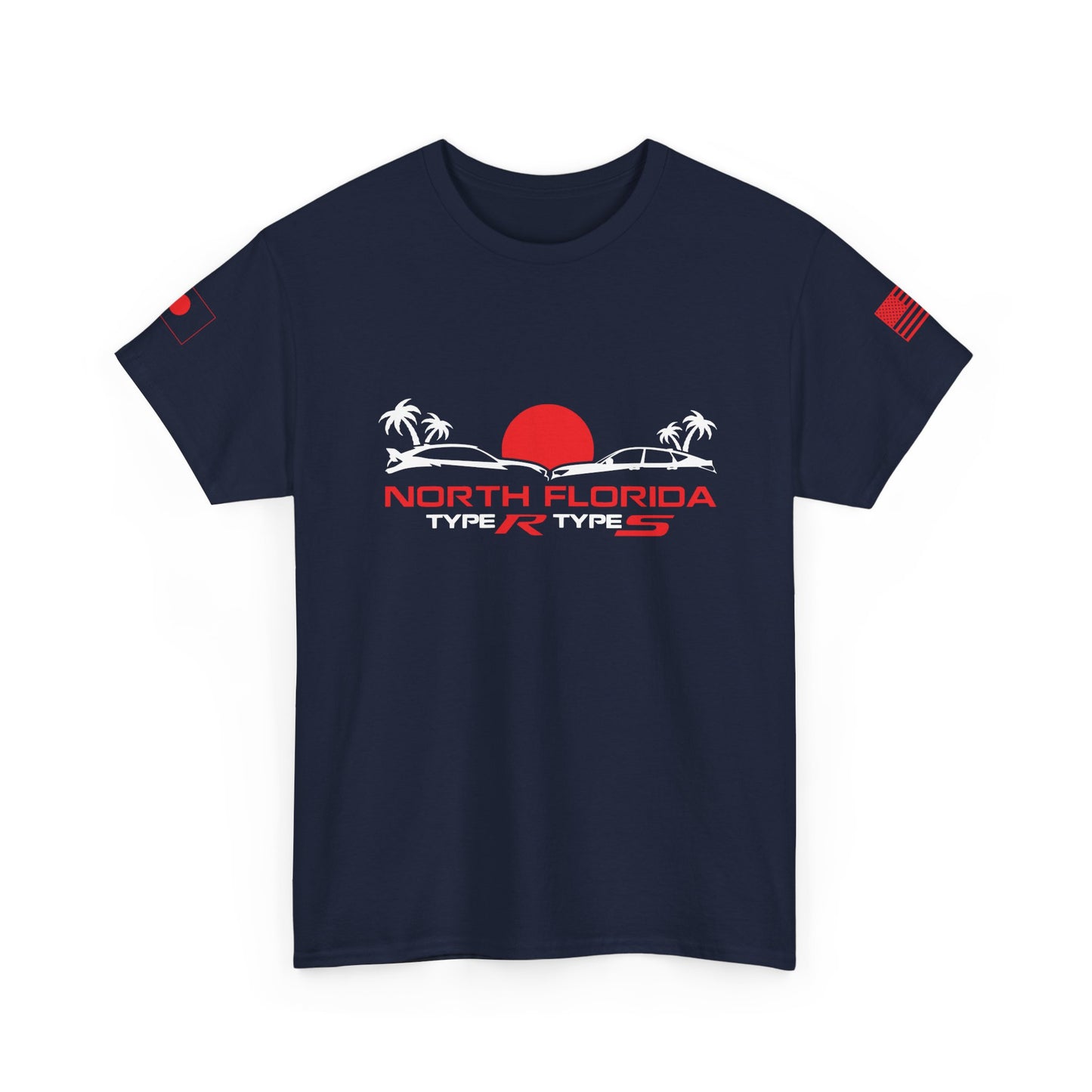 North Florida Type R Types T-Shirt — Retro Sunset Palm Beach Car Tee