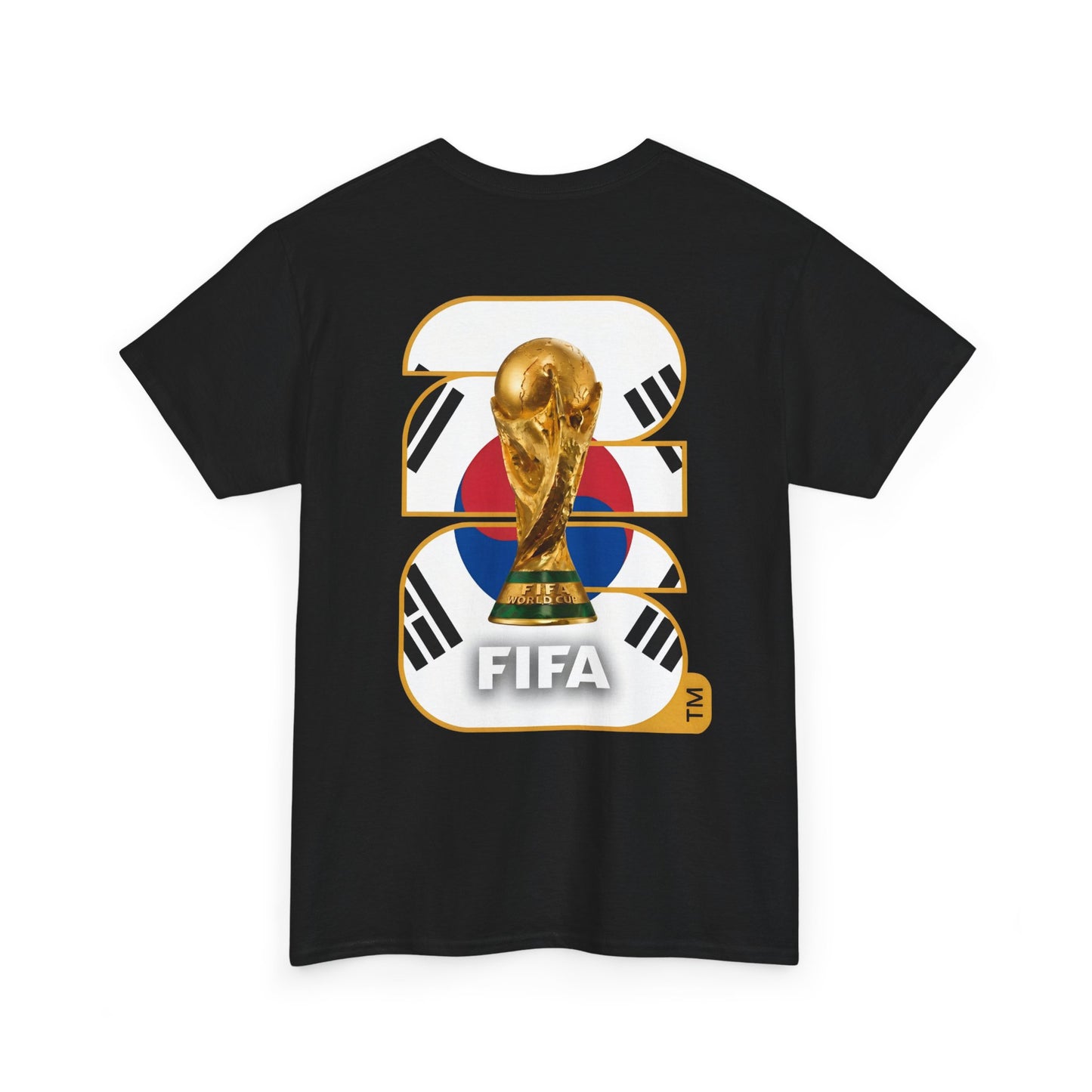 South Korea 2026 FIFA World Cup Fan Edition – Front Crest & Championship Back Graphic T-Shirt