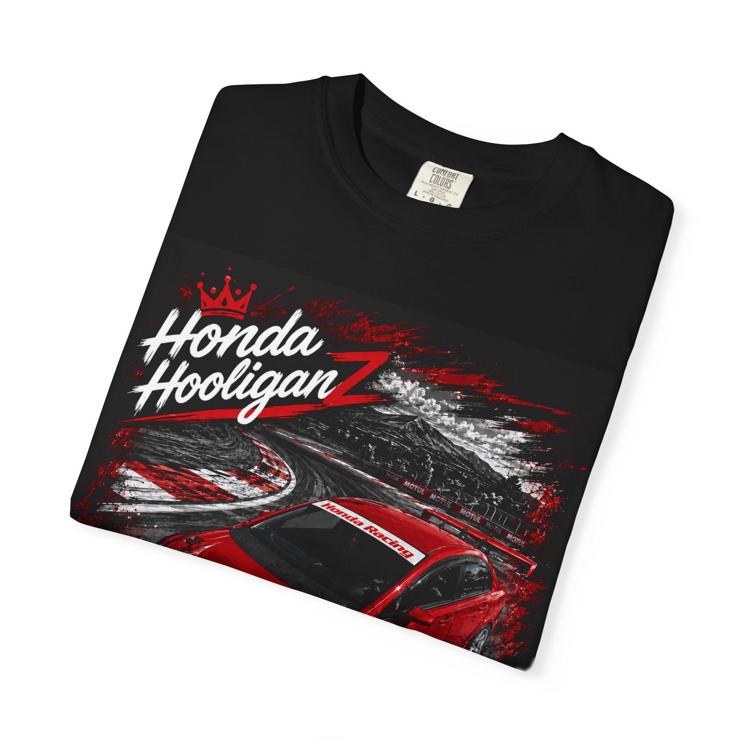 Honda HooliganZ T-Shirt — Red Sports Car Racing Graphic Tee