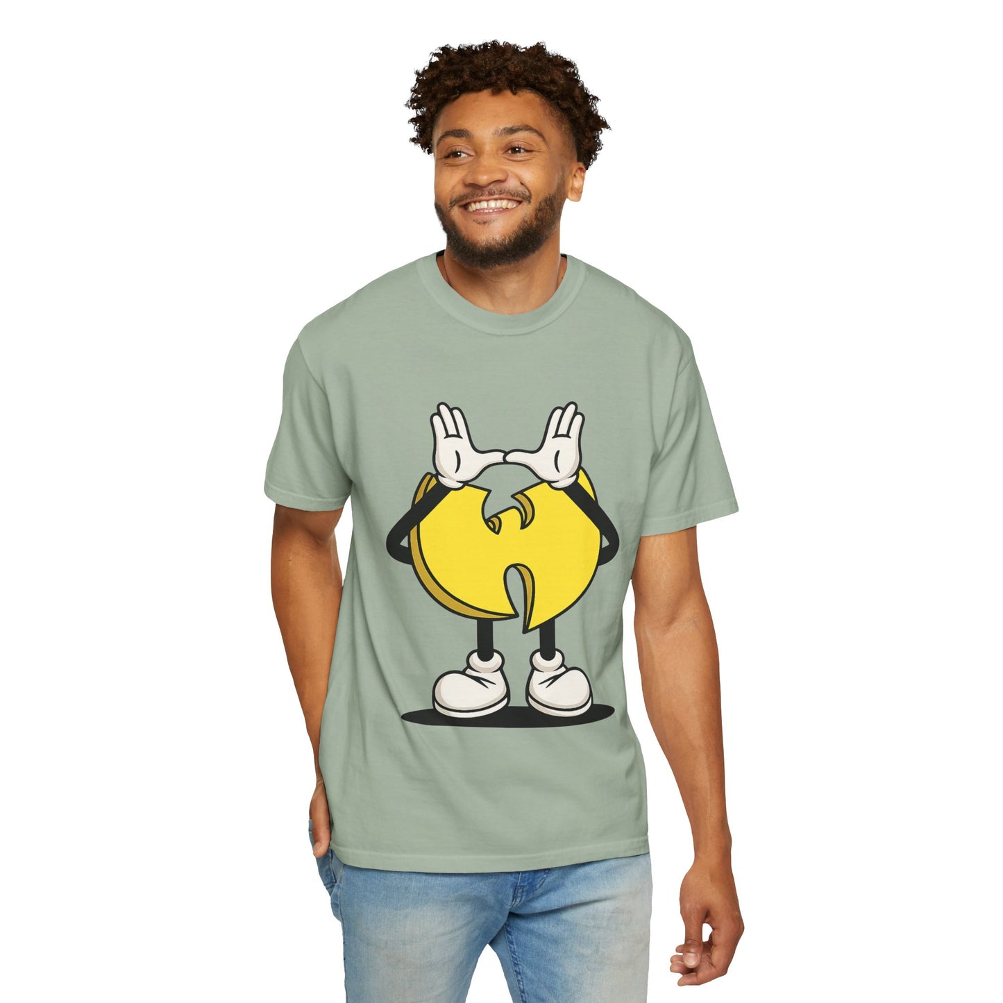 Wu-Tang Clan Inspired Cartoon "W" Hand Sign Graphic Tee