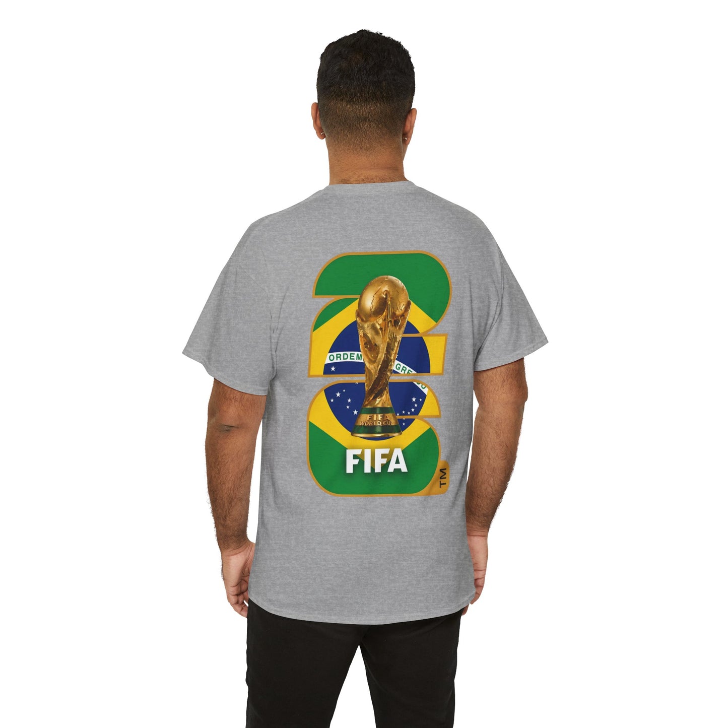 Brazil 2026 FIFA World Cup Fan Edition – Front Crest & Championship Back Graphic T‑Shirt