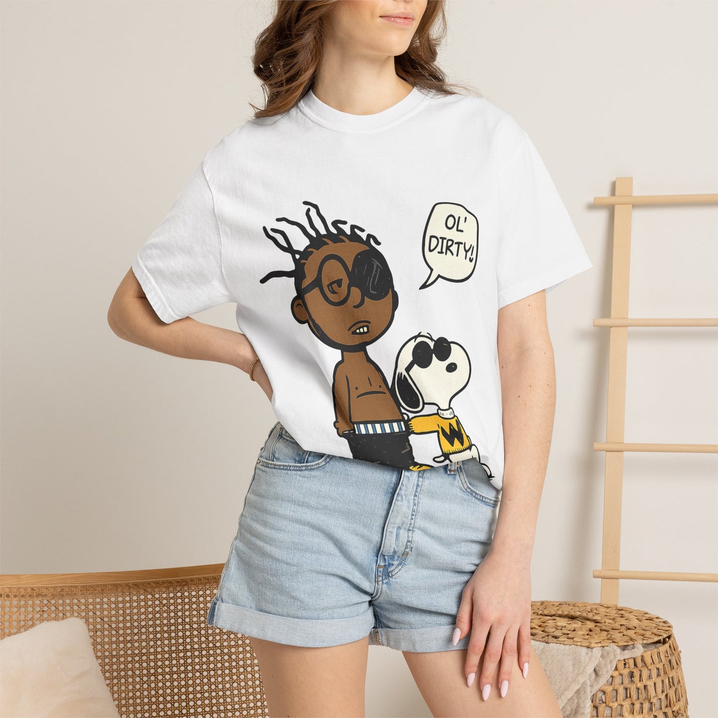 Ol' Dirty Beagle Mashup T-Shirt – Hip-Hop Inspired Cartoon Parody Streetwear Tee