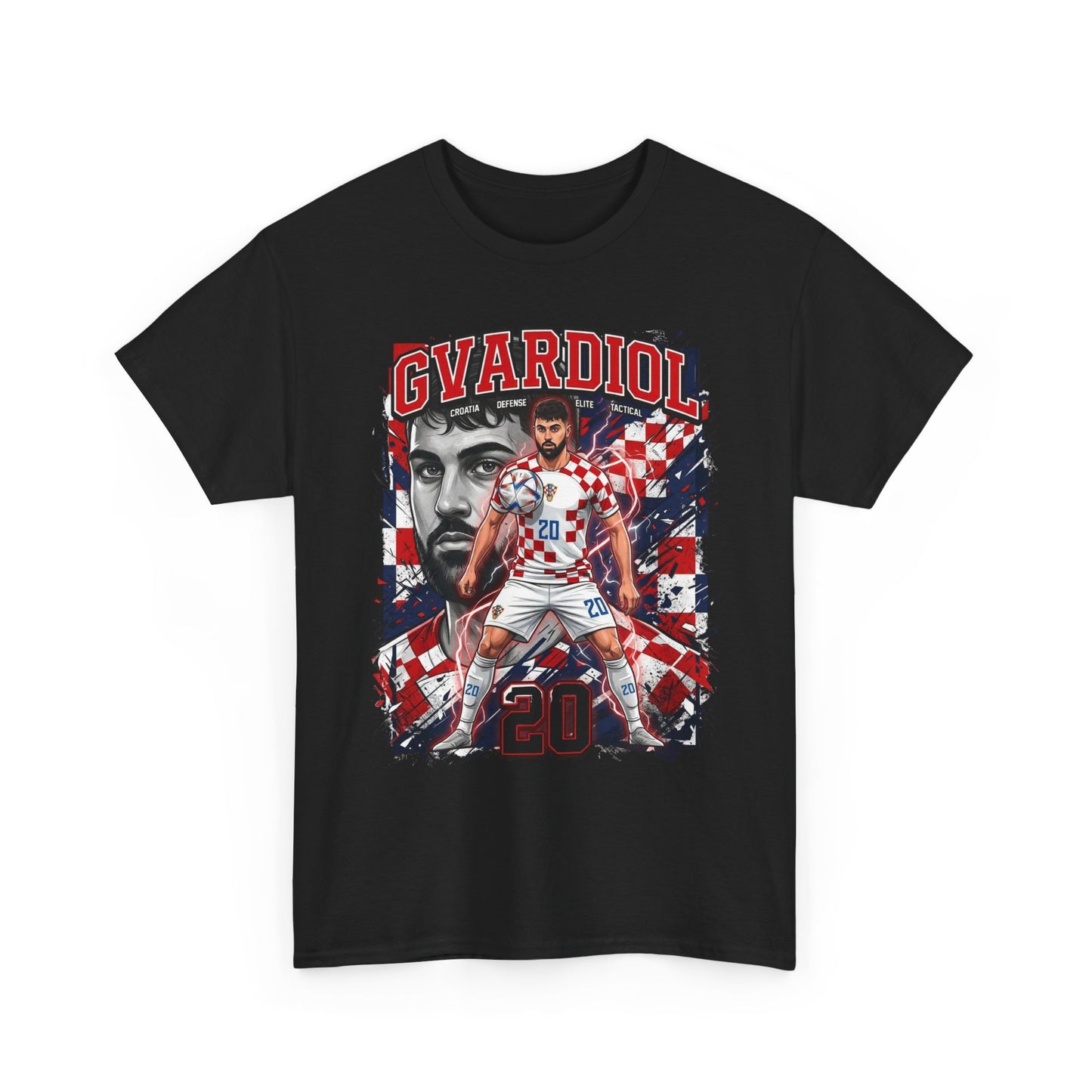 Gvardiol #20 – Croatian Wall T-Shirt