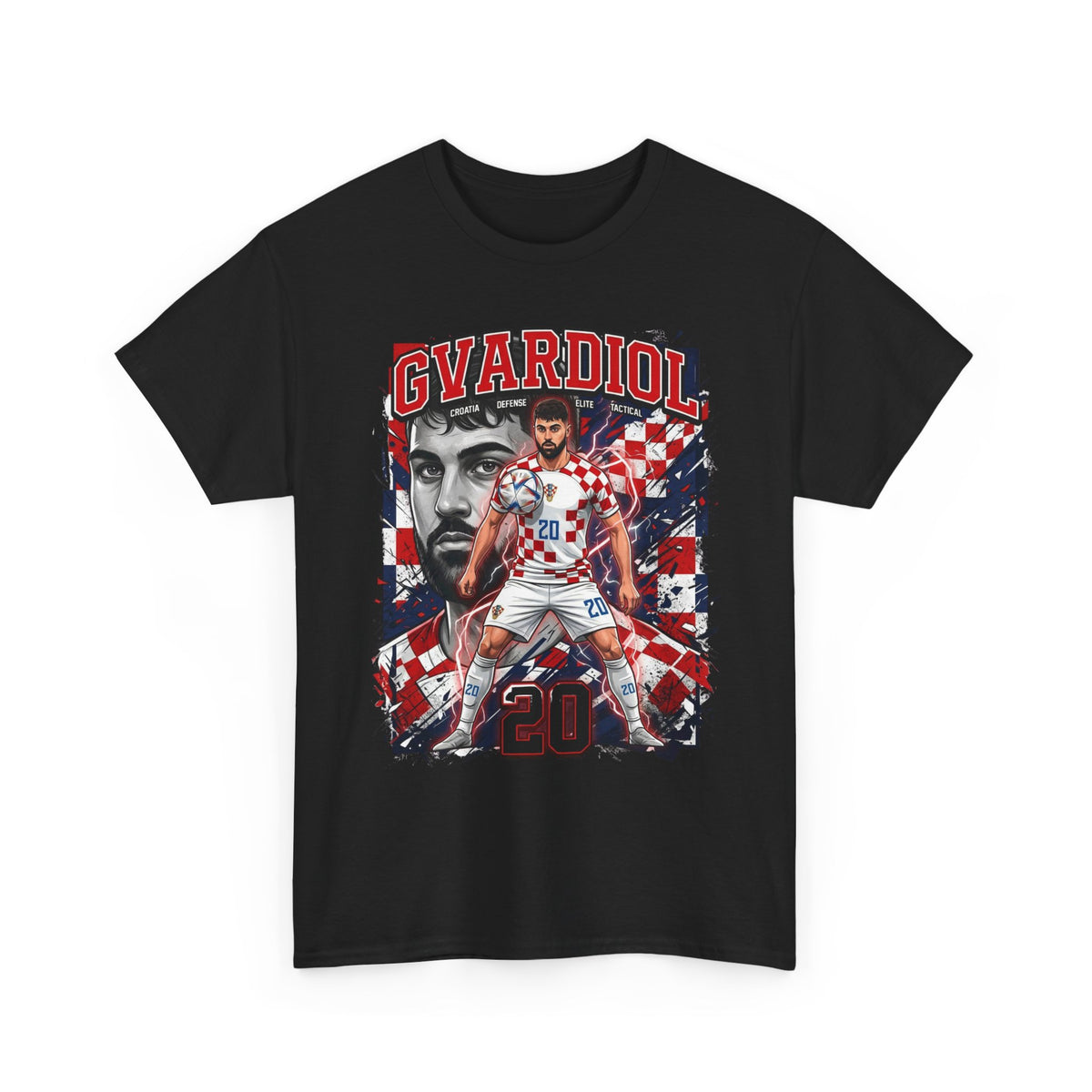 Gvardiol #20 – Croatian Wall T-Shirt