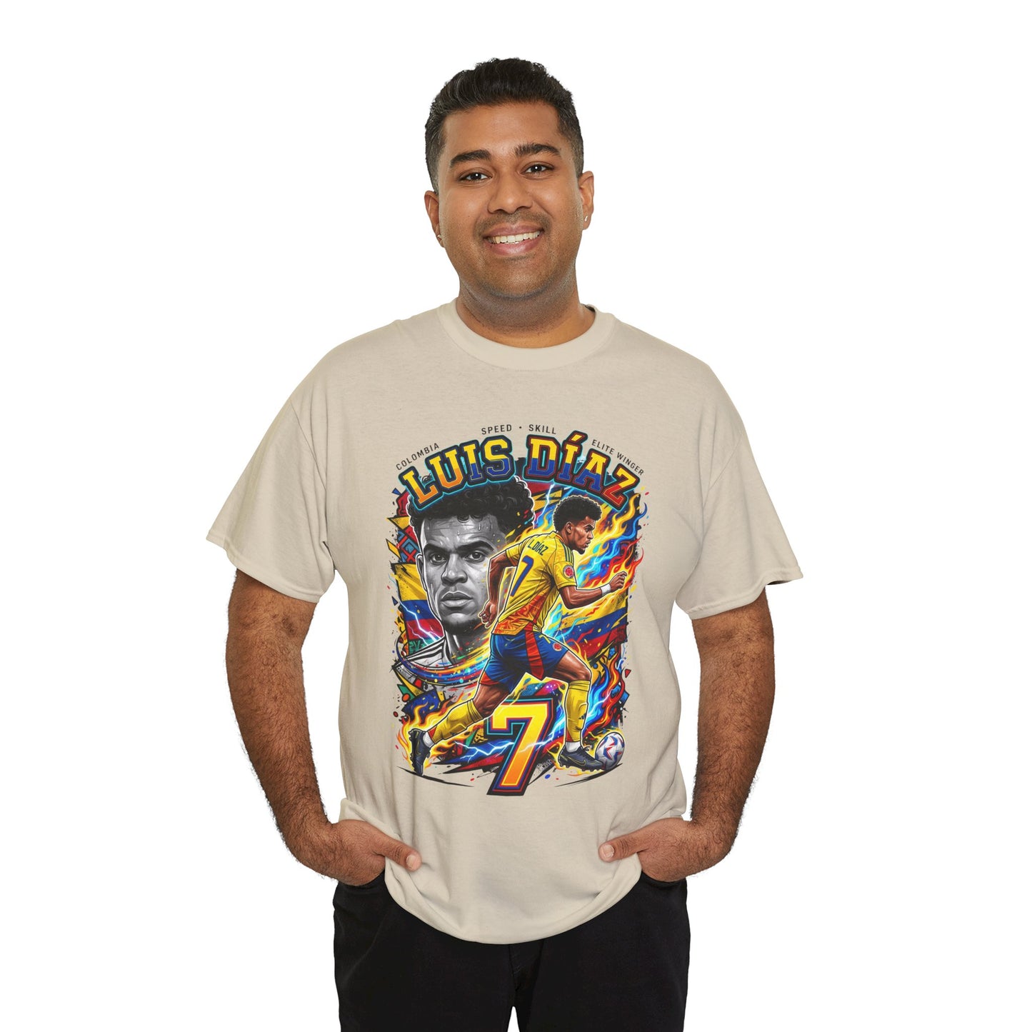 Luis Díaz #7 – Colombian Lightning T‑Shirt