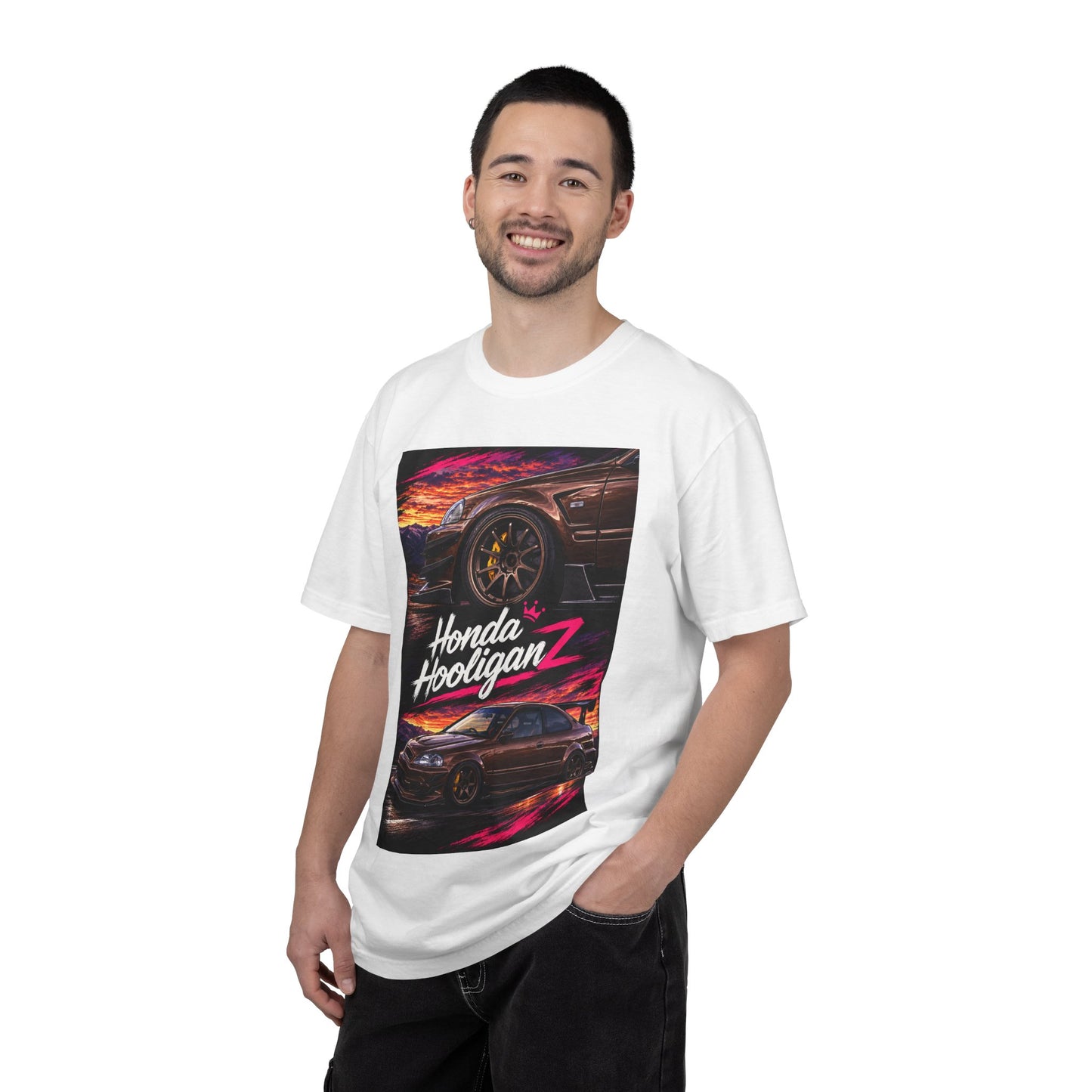 Honda HooliganZ T‑Shirt — Neon Coupe Graphic Tee