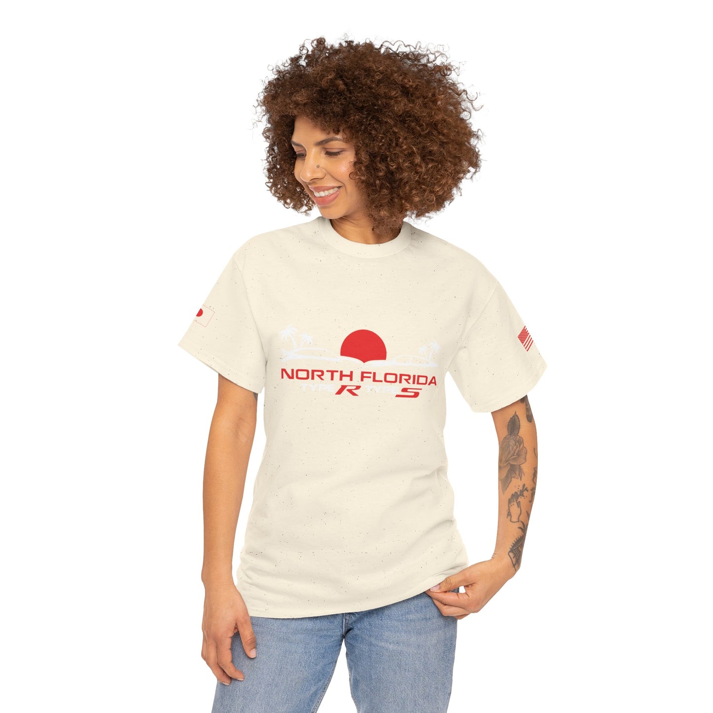 North Florida Type R Types T-Shirt — Retro Sunset Palm Beach Car Tee