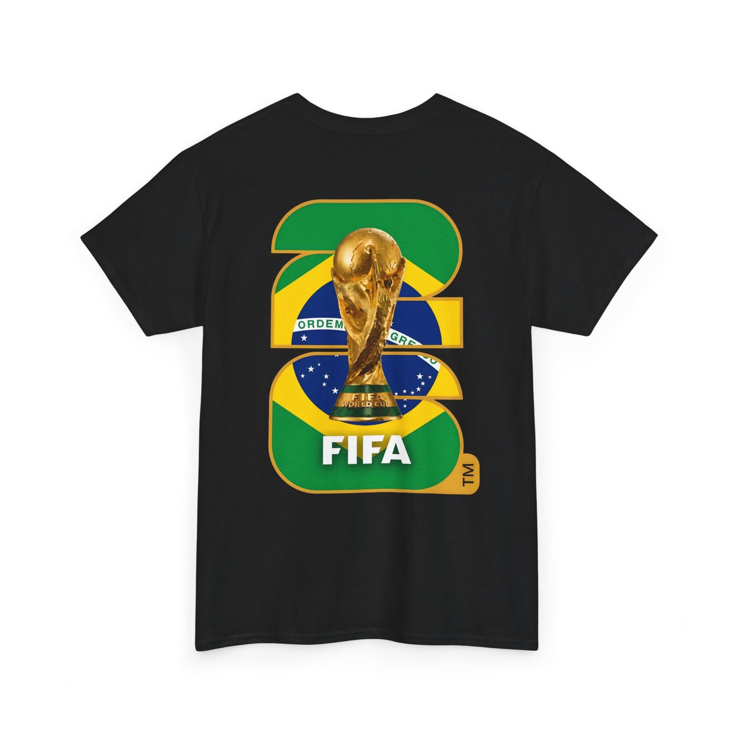 Brazil 2026 FIFA World Cup Fan Edition – Front Crest & Championship Back Graphic T‑Shirt