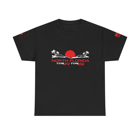 North Florida Type R Types T-Shirt — Retro Sunset Palm Beach Car Tee