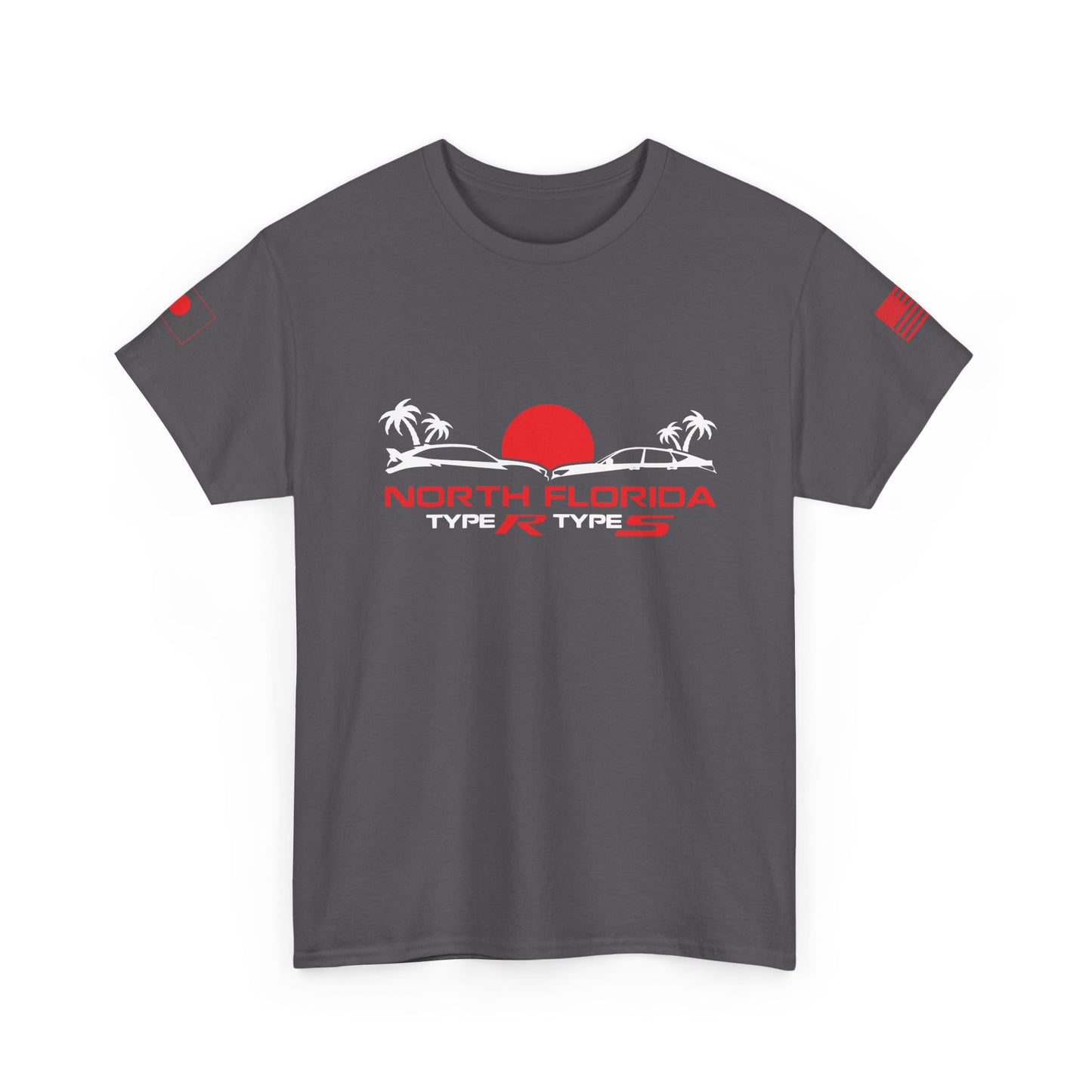 North Florida Type R Types T-Shirt — Retro Sunset Palm Beach Car Tee