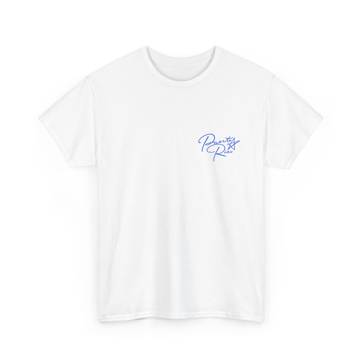 Puerto Rico Streets Tee — Handwritten Logo & Old San Juan Back Illustration